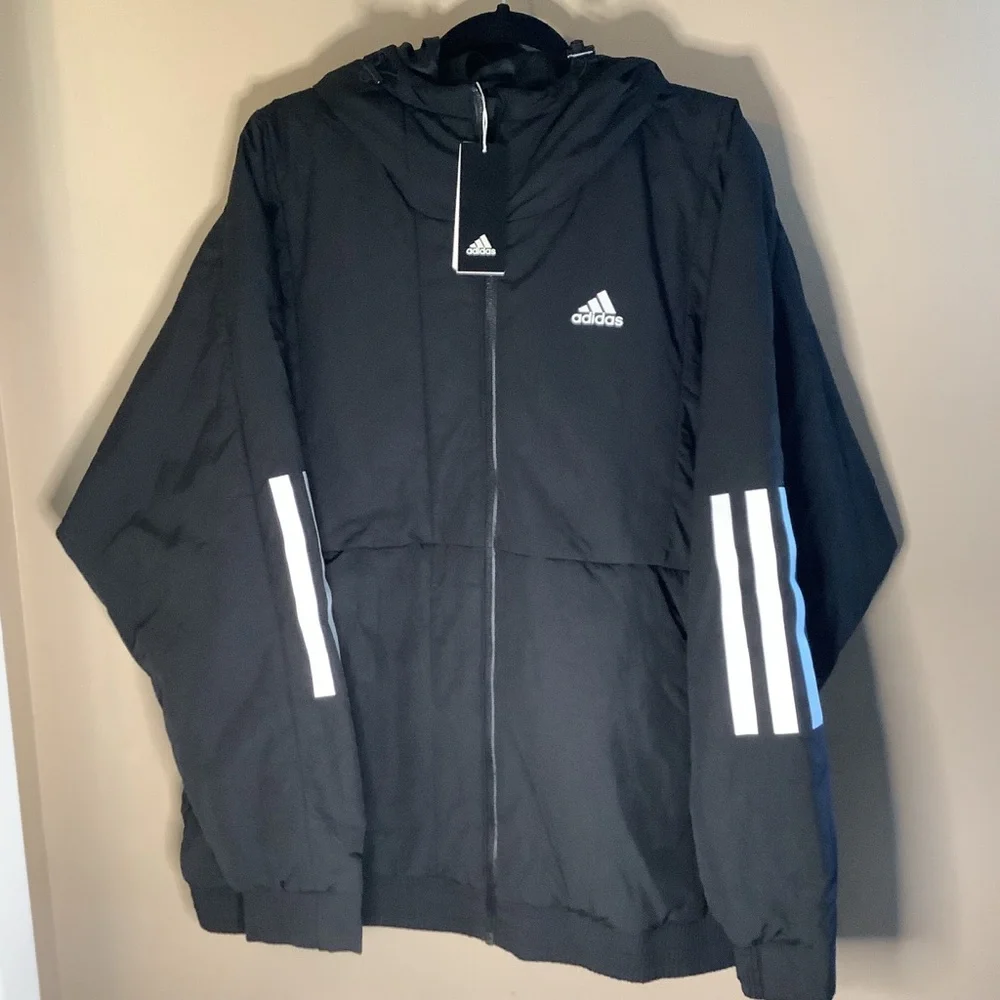 Adidas BACK TO‎ SPORT HOODED Jacket Size X-LARGE NWT